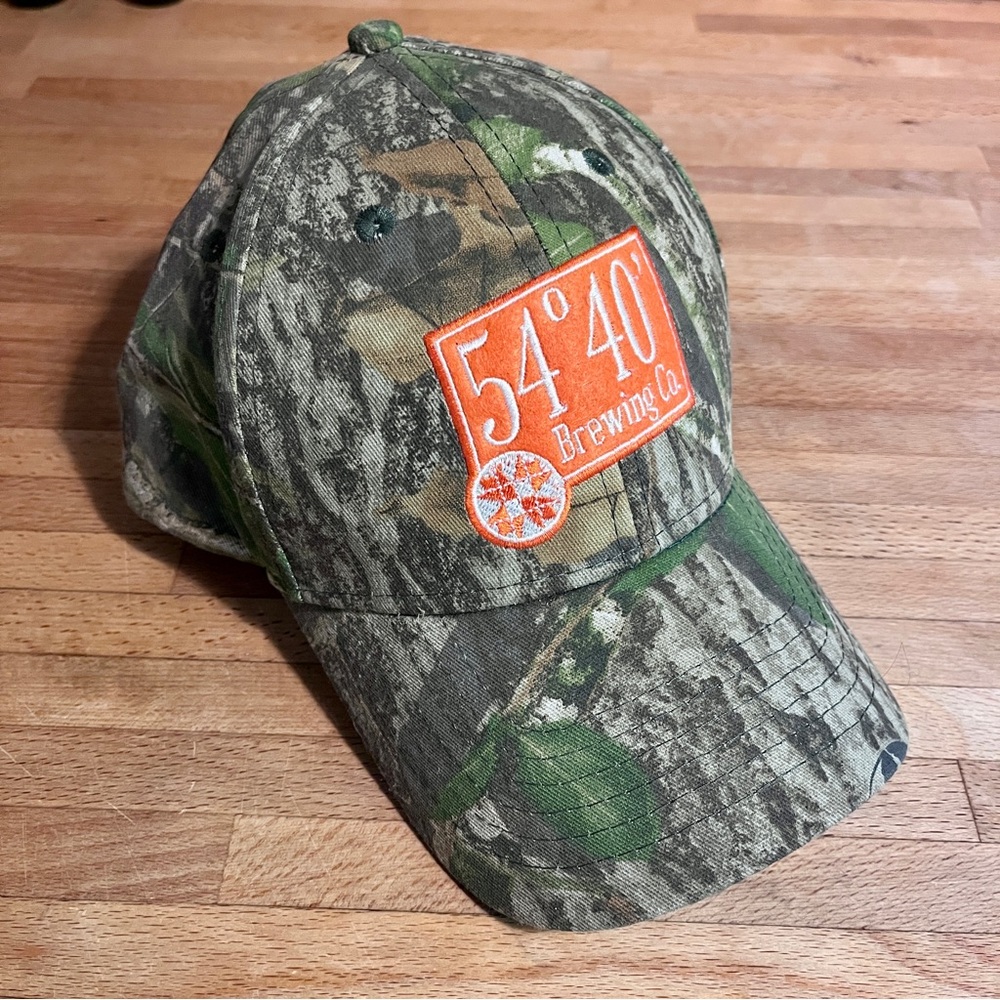 Mossy Oak 5440 Brewing Co. Green Camo Camouflage Hat